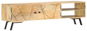 Móvel de TV 140x30x40 cm madeira de mangueira maciça