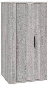 Conjunto móveis de TV 3 pcs madeira processada sonoma cinza