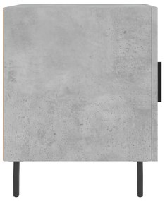 Mesa cabeceira 2pcs 40x40x50 cm derivados madeira cinza cimento