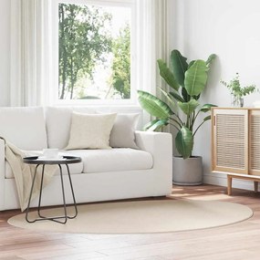 vidaXL Tapetes de área HUARTE Bege 140 x 200 cm Poliéster