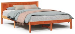 Estrutura de Cama Castanha Encerada Castanha Encerada