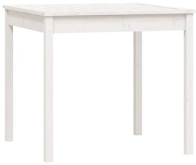 3 pcs conj. bistrô para jardim madeira de pinho maciça branco