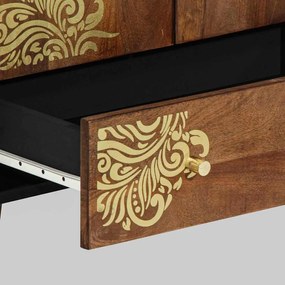 Highboard 60x33x100 cm Madeira Sólida Mangueira