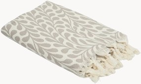 Toalha hammam artesanal em jacquard de algodão Feuille