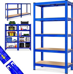 Estante para cargas pesadas até 875 kg 180 x 90 x 40 cm Azul