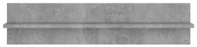 Estantes de parede 2 pcs 80x11,5x18 cm contrapl. cinza cimento