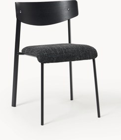 Cadeira estofada em madeira de carvalho Nadia