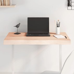 vidaXL Tampo de mesa c/ bordas vivas carvalho maciço não tratado