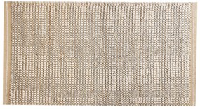 Tapete de lã creme 80 x 150 cm BANOO Beliani