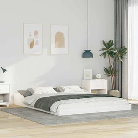 Estrutura da Cama Branco 140 x 220 cm madeira