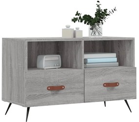 Móvel de TV 80x36x50 cm derivados de madeira cinzento sonoma