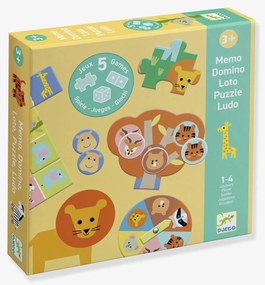 Animais selvagens - 5 jogos Djeco amarelo