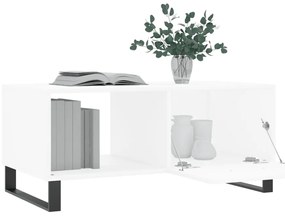 Mesa de centro 90x50x40 cm madeira processada branco