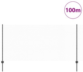Postes de Cerca vidaXL 22 pcs U-Channel Cinza 120 cm Aço