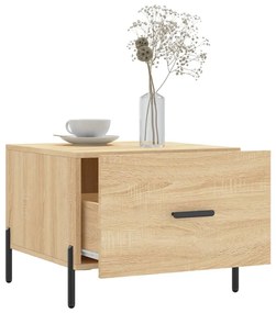 Mesas de centro 2 pcs 50x50x40cm deriv. madeira carvalho sonoma