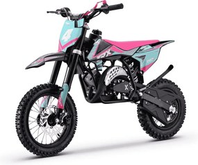 Moto Cross Gasolina para crianças BNO Motors Cross TRX 60 cc Rosa