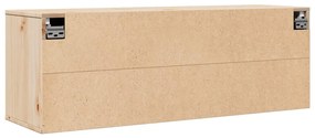 Armário de parede 100x30x35 cm madeira de pinho maciça