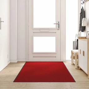 Capacho Retangular vidaXL Vermelho 120x250 cm