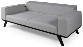 Sofá-Cama de 3 Lugares Leon – Cinzento Claro – 222 cm x 92 cm x 77 cm