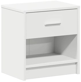 Mesas de cabeceira 2 pcs com gaveta 39x28x41 cm branco