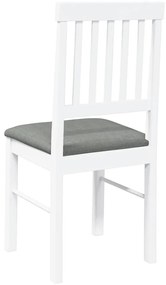 Cadeiras de jantar com almofadões 2 pcs madeira maciça branco