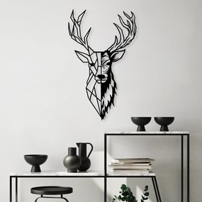 Acessório Decorativo de Parede em Metal Model-599 – Preto – 42 x 70 cm