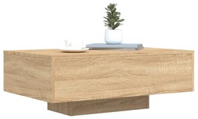 Mesa de centro com luzes LED 85x55x31 cm carvalho sonoma