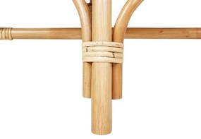 Cadeira pavão em rattan de cor natural 70 cm FLORENTINE II Beliani