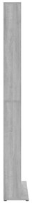 Armário p/ CD 102x23x177,5 cm derivados madeira cinzento sonoma