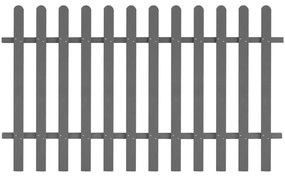 42821 vidaXL Cerca de estacas em WPC 200x120 cm