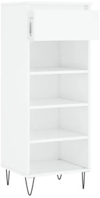 Sapateira 40x36x105 cm derivados de madeira branco brilhante