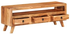 Móvel de TV 110x30x40 cm madeira de acácia maciça