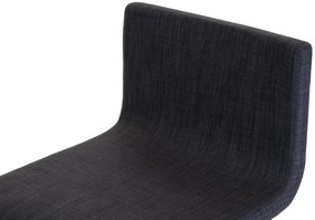 Banco de bar Limon em tecido 41 x 80-103 x 46 cm Cinzento escuro