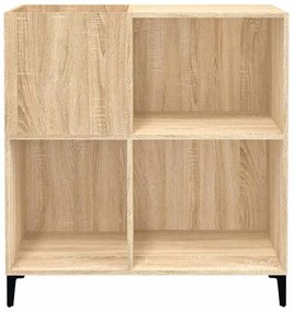 Armário p/ discos 84,5x38x89 cm deriv. madeira carvalho sonoma