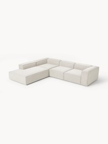 Sofá de canto modular em bouclé Lennon (4 lugares)