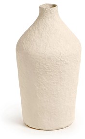 Kave Home - Jarra Candida de algodão maché bege 30 cm