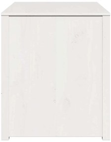 Armário de Cozinha Externo Branco 106x55x64 cm Madeira Sólida de Pinho