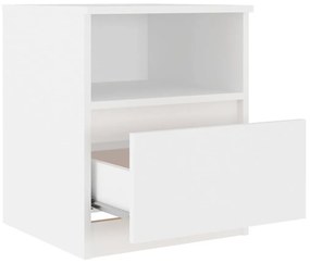 Mesa de cabeceira 40x40x50 cm derivados de madeira branco