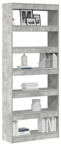 Armário/Divisor de Ambiente Cinza Betão 80x30x198 cm