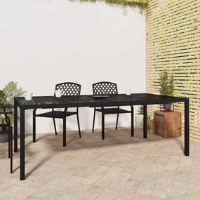 vidaXL Mesa de jardim 200x100x72 cm aço antracite
