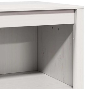 Armário de Cozinha Externo Branco 106x55x92 cm Madeira Sólida de Pinho