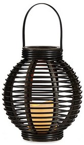 Lanterna Vela LED Castanho Plástico (21 x 25 x 21 cm)