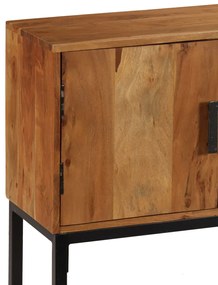 Aparador 110x30x70 cm madeira de acácia maciça castanho