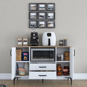Mobiliário "JE174" - Design Moderno - Wallnut
White