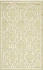 Tapete de lã artesanal de pelo curto Elle