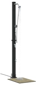 Chuveiro Solar Portátil com Cabeça de Chuveiro de Mão de 217 cm, 20 L