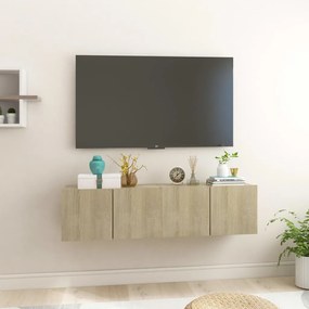 Móveis de TV para parede 2 pcs 60x30x30 cm carvalho sonoma