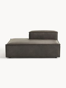 Módulo chaise longue em pele reciclada Lennon