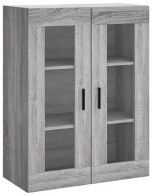 Armário alto 69,5x34x180 cm derivados de madeira sonoma cinza