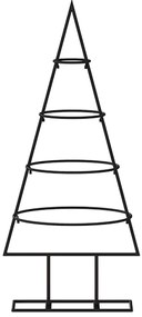 Árvore de Natal para decoração 60 cm metal preto